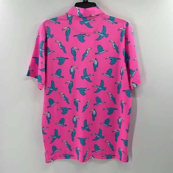 Chubbies Men's Performance Polo 2.0 - The Toucan Do it - Medium - NWT - Picture 5 of 5